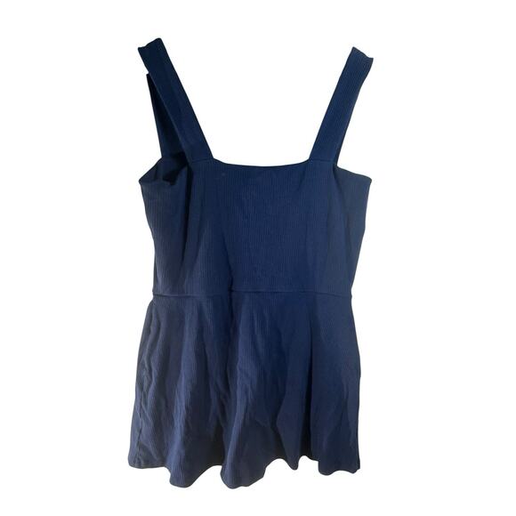 PINK Victoria’s Secret Navy XL Rib Square Neck Active Baby Doll Tank Dress VS - Picture 7 of 7